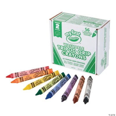Joe's checkered COLORED jumbo crayons collection (8)