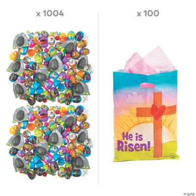 Religious Stampers Bulk Set - 50 Assorted Sunday School Rewards, Easter Fillers & Party Favors For Kids