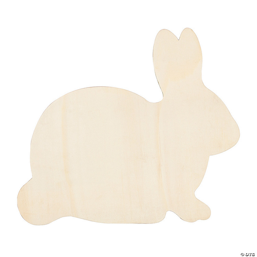 Unfinished wooden round Easter bunny customized Easter bunny wooden bunny diy easter crafts Easter bunny cutouts wooden Easter bunny