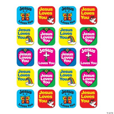 Jesus Loves You Stickers Stationery 120 Pieces eBay