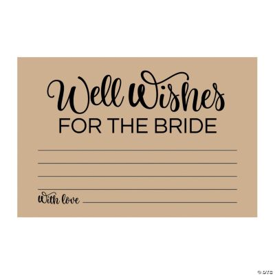Well Wishes for the Bride Cards Oriental Trading