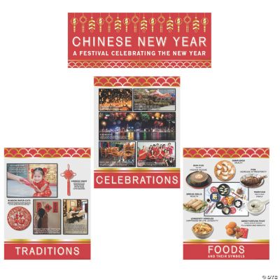 Chinese New Year Posters - 6 Pc. | Oriental Trading