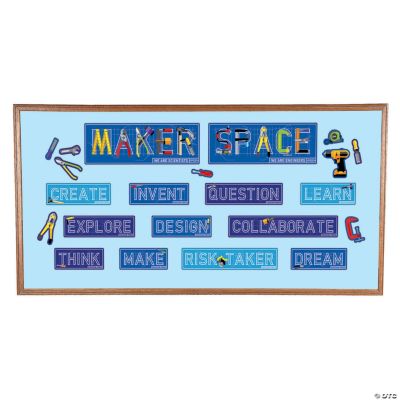 Maker Space Mini Bulletin Board Set 22 Pc. Oriental Trading