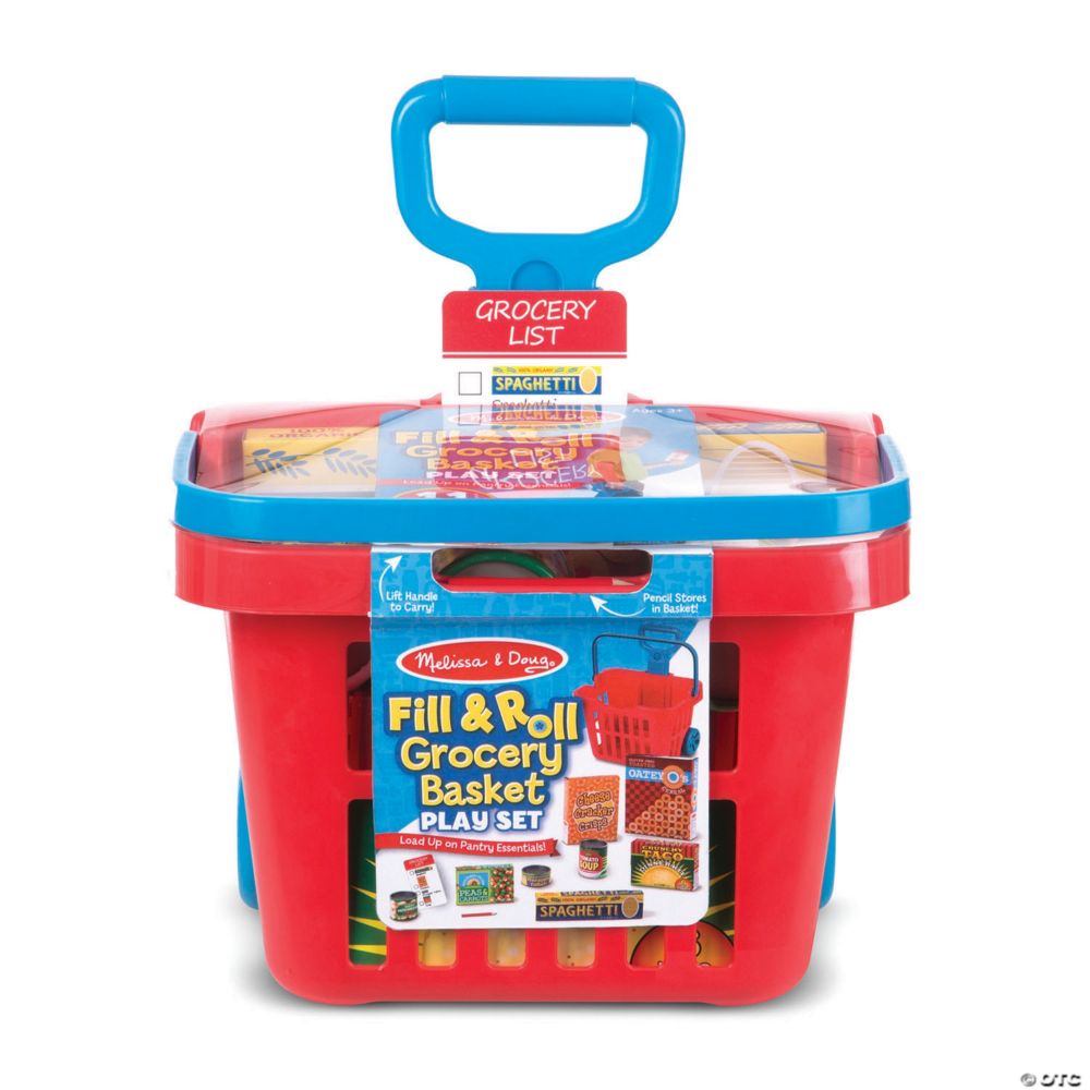 Melissa & Doug® Fill & Roll Grocery Basket Play Set From MindWare