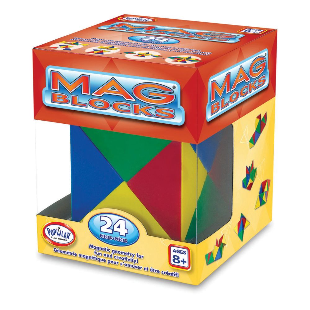 Popular Playthings Mag-Blocks® 24-Piece Set From MindWare