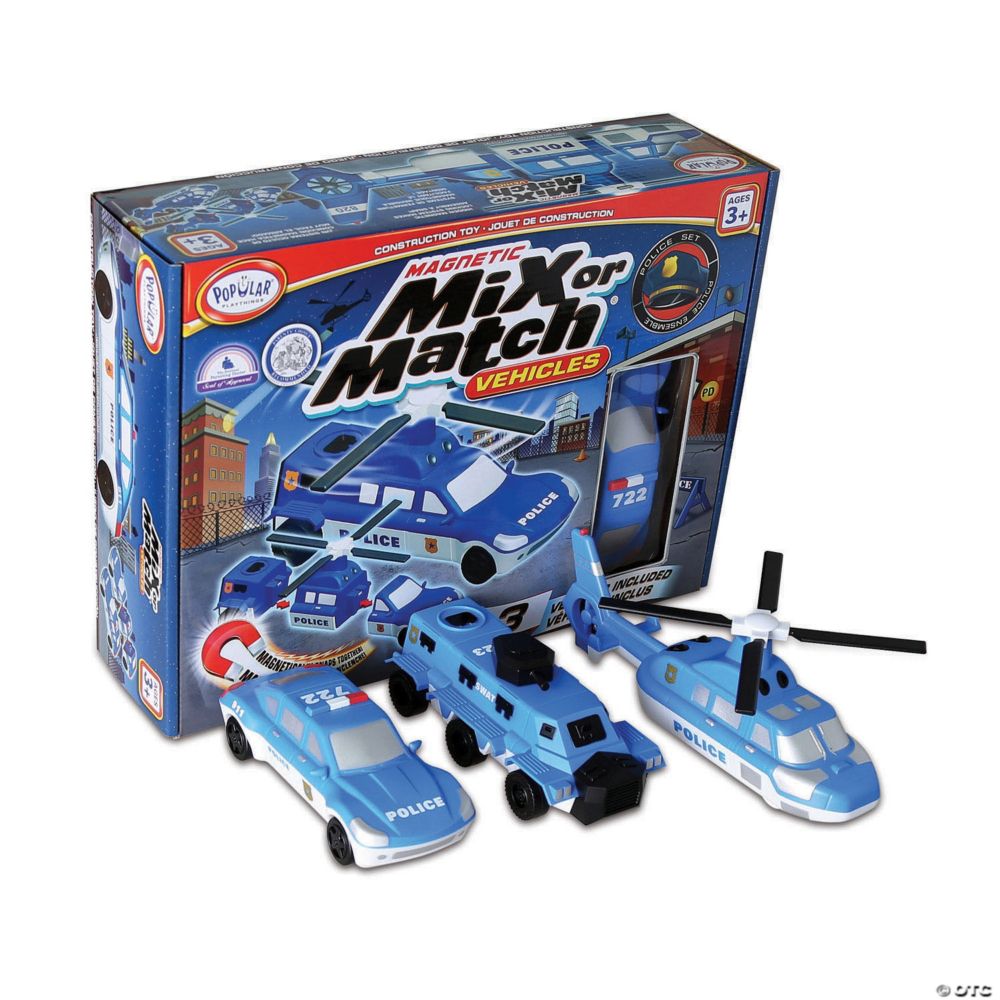 Popular Playthings Magnetic Mix or Match® Vehicles - Police From MindWare