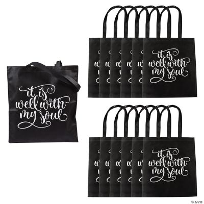 Large It Is Well with My Soul Tote Bags Oriental Trading