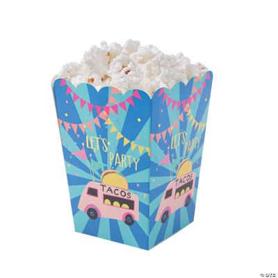 Mini Food Truck Party Popcorn Boxes