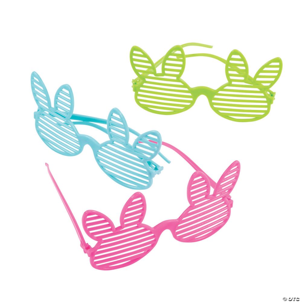 12 Pc Easter Bunny Shutter Glasses