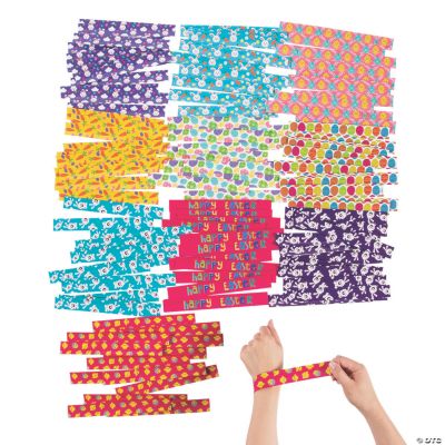 Bulk 150 Pc. Easter Slap Bracelet Assortment Oriental Trading