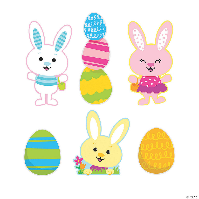 Jumbo Easter Bunny Cutouts Oriental Trading