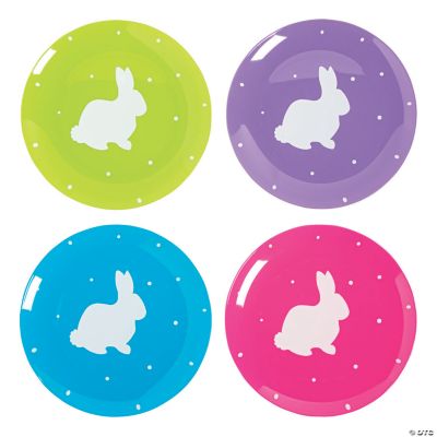Easter Bunny Plastic Dessert Plates 25 Ct. Oriental Trading