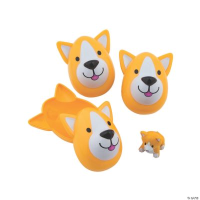 2 PCS Easter Squeaky Toys for Dogs, Easter Egg Dog Toy with