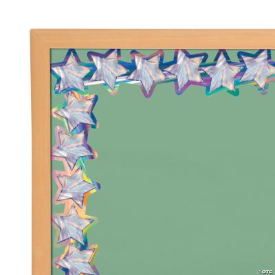 Iridescent Stars Die Cut Bulletin Board Borders Oriental Trading