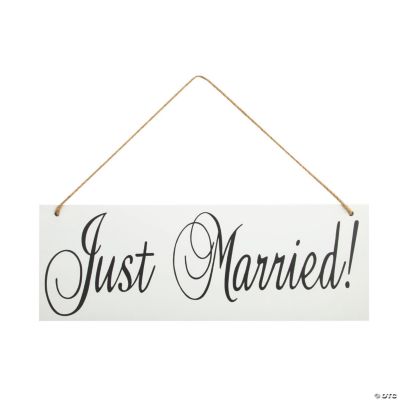 Just Married Sign | Oriental Trading