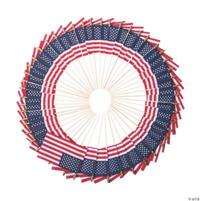 Bulk small cloth american flags on wooden sticks 6 x 4 oriental 