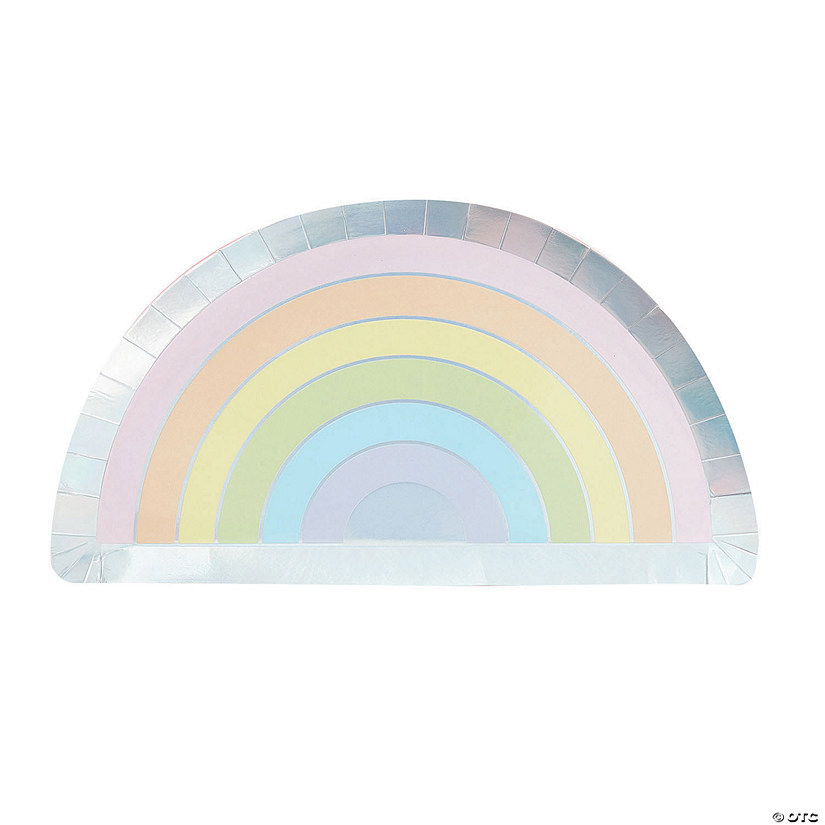 8 ct Happy Rainbow Paper Plates