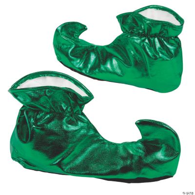Shiny Green Elf Shoes | Oriental Trading