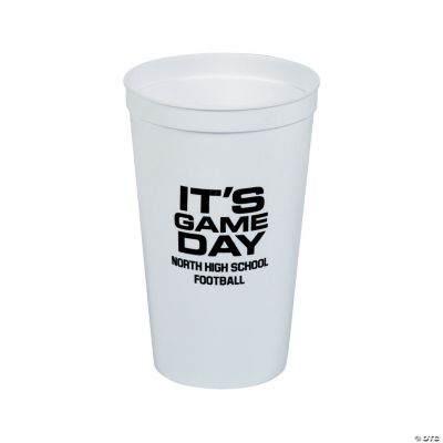 Plastic Stadium Personalized Cups / 50 Count