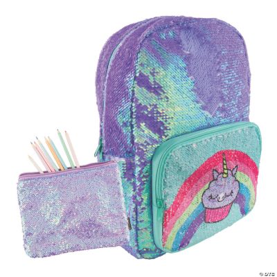 sequin unicorn backpack