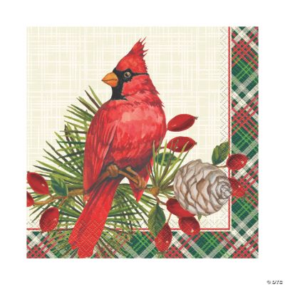 Red Cardinal Christmas Luncheon Napkins 16 Pc. Discontinued