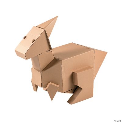 DIY 3D Parasaurolophus Dinosaur Cardboard Stand-Up | Oriental Trading