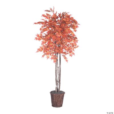 Vickerman 6' Artificial Orange Maple Tree