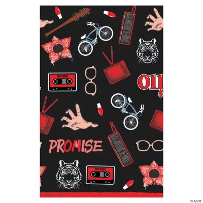 stranger things paper tablecloth oriental trading