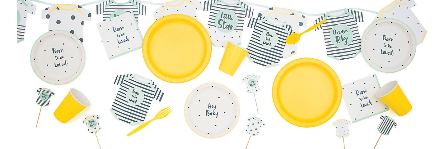 Born to Be Loved Baby Shower Party Supplies