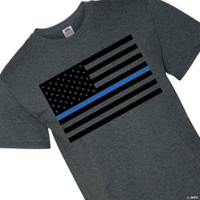 Thin Blue Line Adult S T Shirt Oriental Trading