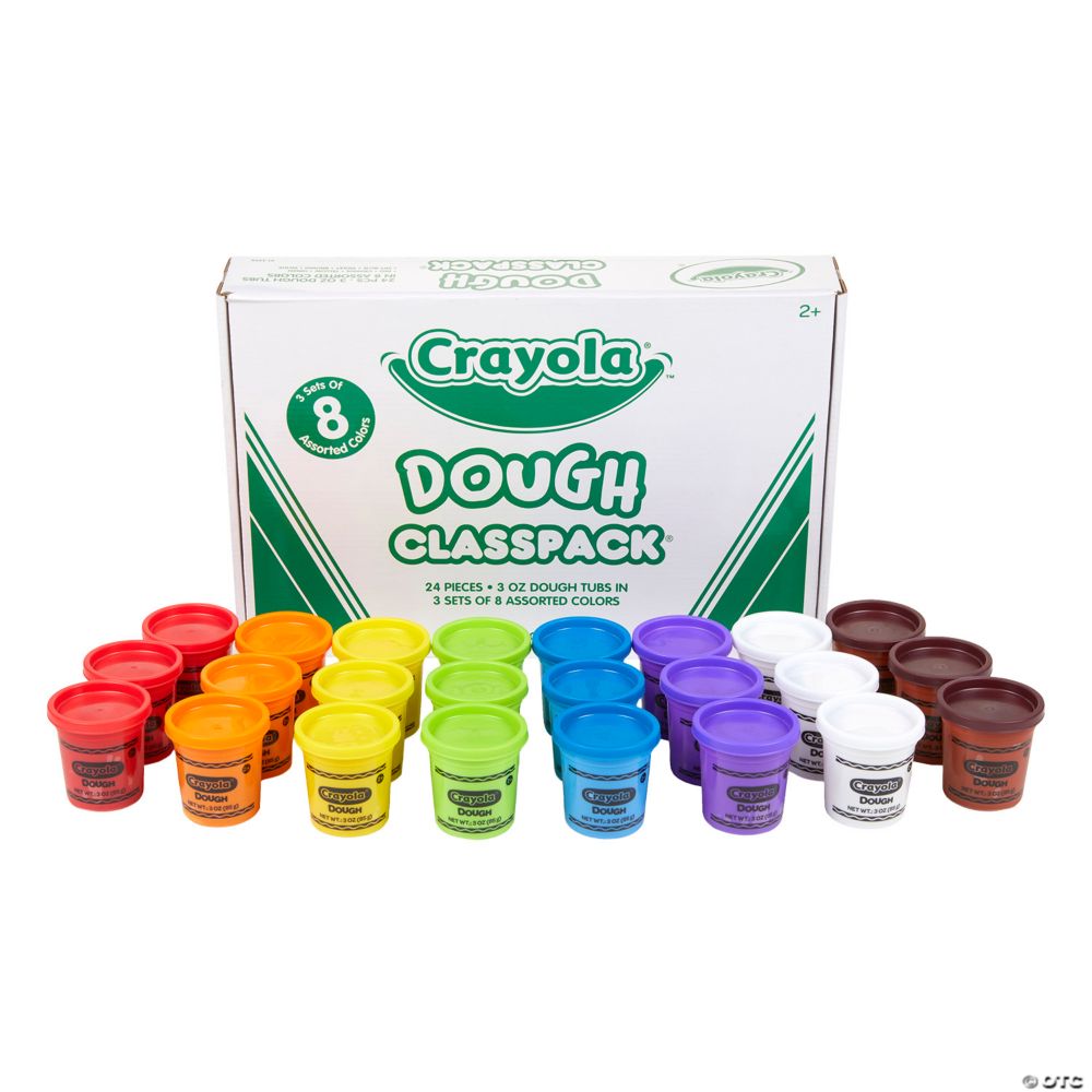 8-Color Crayola® Dough Tubs Classpack® - 24 Pc. From MindWare