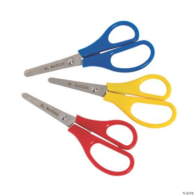 Personalized Smooth Cut Preschool Scissors - 12 Pc.