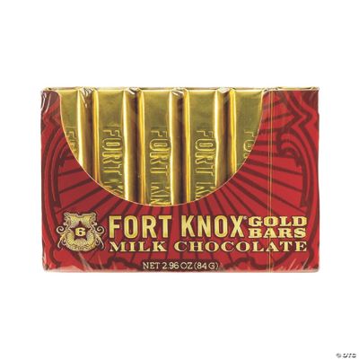 Bulk Fort Knox Mini Gold Bars 216 Milk Chocolate Bars Oriental Trading