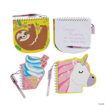 Fun Designs Spiral Notebooks with Pens Oriental Trading