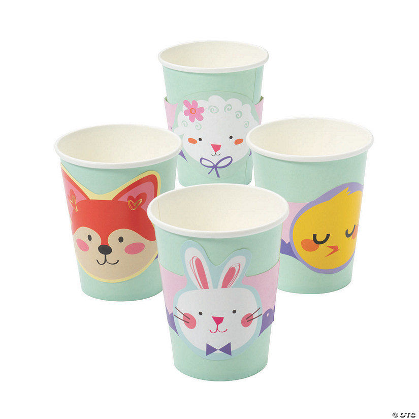 Pack of 8 Unique Party celebration 44956-9oz Bright Easter  Chick Paper Cups 