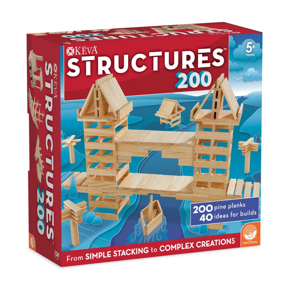 Keva: Structures 200Piece W/ Free Bonus From MindWare