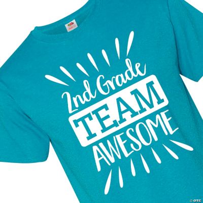 2nd Grade Team Awesome Adult's TShirt Oriental Trading