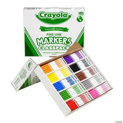 Back to School Markers- Clip Art School Supplies- Crayola Markers