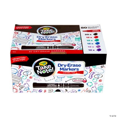  Crayola Take Note Dry Erase Markers, Green Chisel Tip Markers,  Classroom & Office Supplies, 12 Count : Office Products