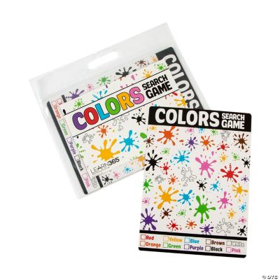 Dry Erase Colors Search Game Cards Oriental Trading