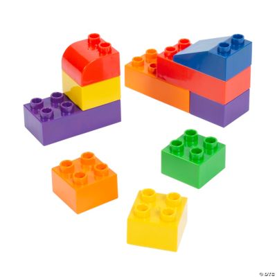  50 Pack Foam Brick Building Blocks Actual Brick Size