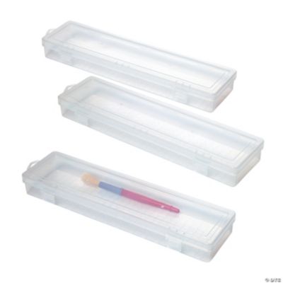 Small Plastic Storage Bin, Clear