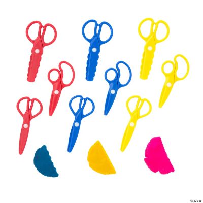 Plastic Play Dough Scissors (1 Piece) - Curious Kids