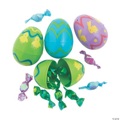 Patterned CandyFilled Plastic Easter Eggs 36 Pc. Party Supplies
