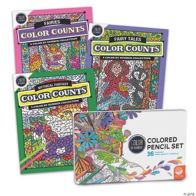 Color Counts Fantastical Set of 3 with Pencils | MindWare