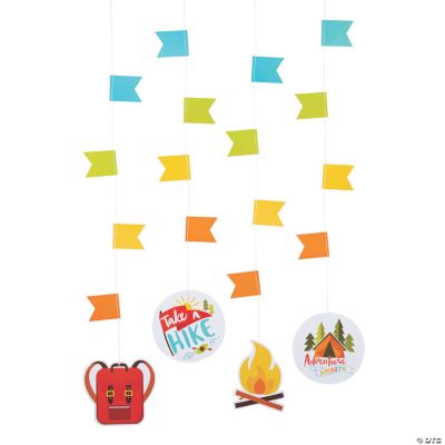 3 Ft. Camp Party Cutouts Hanging Decorations - 12 Pc.
