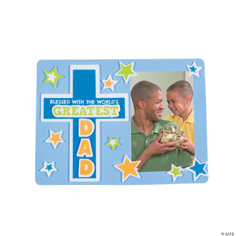 Religious Father's Day Picture Frame Magnet Craft Kit - Makes 12