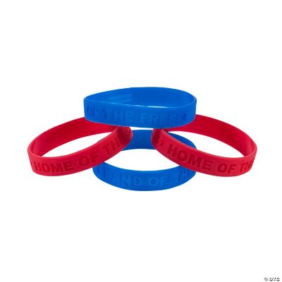 Patriotic Silicone Bracelets Oriental Trading