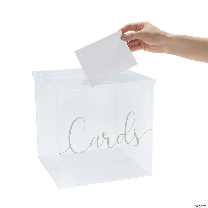 Ginger Ray Clear Wedding Card Box