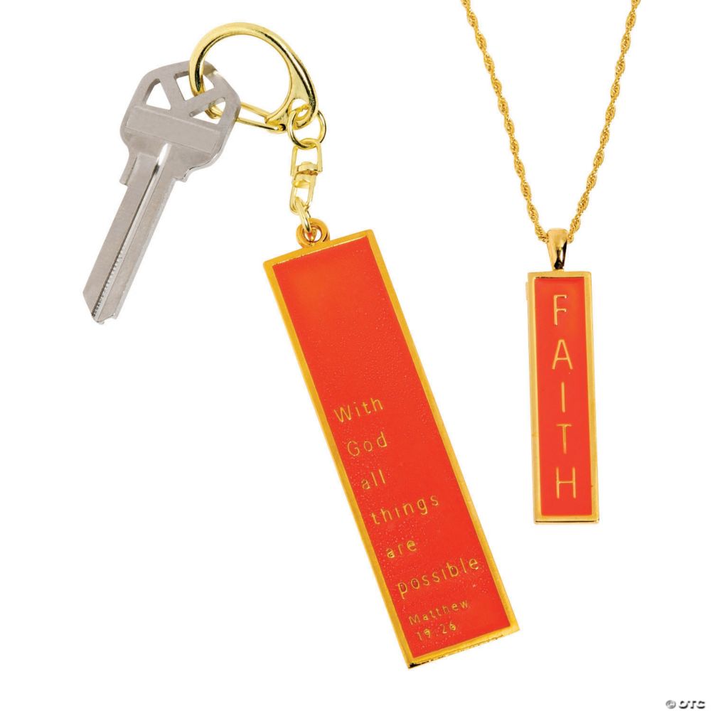 Faith Pendant & Key Ring Set
